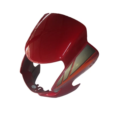 Headlight Visor Fit For Hero Cd deluxe New Model self Start Candy Blazing Red orange Sticker bp