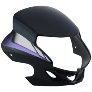 Headlight Visor Fit For Hero Hf deluxe Black blue Sticker