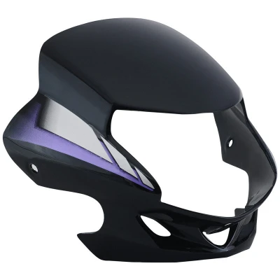 Headlight Visor Fit For Hero Hf deluxe Black blue Sticker