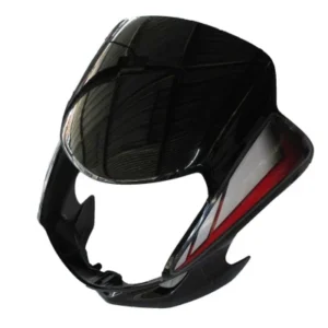 Headlight Visor Fit For Hero Hf deluxe Black red Sticker bp
