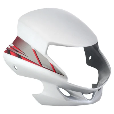 Headlight Visor Fit For Hero Hf Deluxe Bs6 2020 Black With Silver Sticker