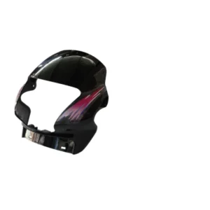Headlight Visor Fit For Hero Passion Black pink Sticker