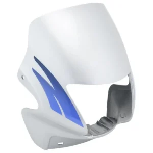 Headlight Visor Fit For Hero Passion Plus Cloud Silver blue Sticker