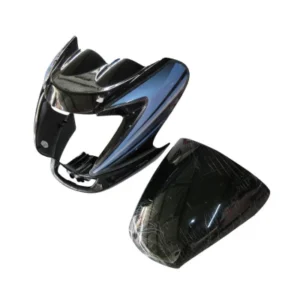 Headlight Visor Fit For Hero Passion Pro Black blue Sticker bp