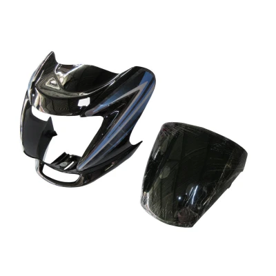 Headlight Visor Fit For Hero Passion Pro Digital Black blue Sticker bp