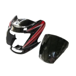 Headlight Visor Fit For Hero Passion Pro Digital Black red Sticker