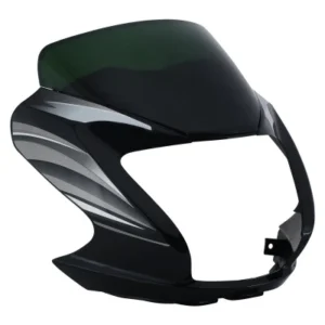 Headlight Visor Fit For Hero Passion Pro Type 3 With Glass Black grey Sticker