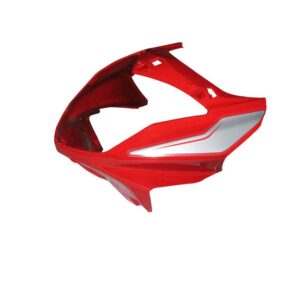 Headlight Visor Fit For Hero Splendor I smart 110 With Glass Sports Red silver Sticker