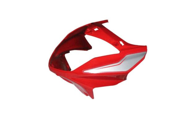 Headlight Visor Fit For Hero Splendor I smart 110 With Glass Sports Red silver Sticker