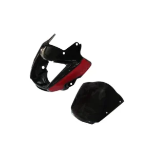 Headlight Visor Fit For Hero Splendor I smart Black red Sticker