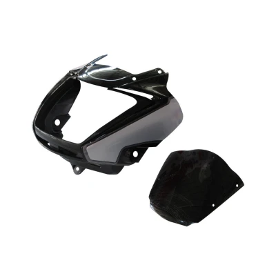 Headlight Visor Fit For Hero Splendor I smart Black silver Sticker