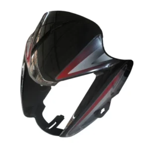 Headlight Visor Fit For Hero Splendor Nxg Black red Sticker