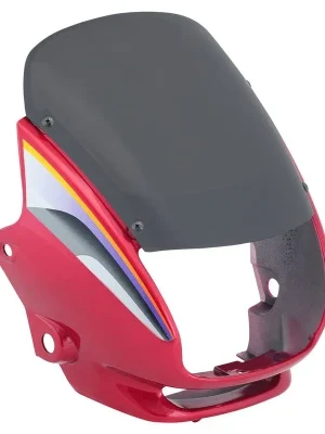Headlight Visor Fit For Hero Super Splendor Candy Blazing Red w sticker