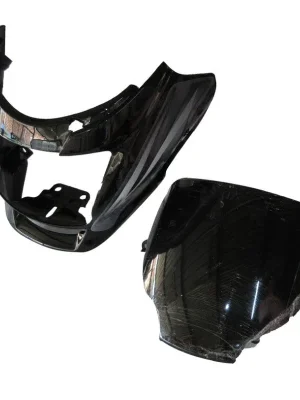 Headlight Visor Fit For Hero Super Splendor Latesttype 2 Black grey Sticker