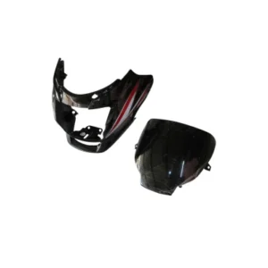 Headlight Visor Fit For Hero Super Splendor Latest type 3 Black red Sticker