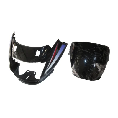 Headlight Visor Fit For Hero Super Splendor T 5 Black red Sticker