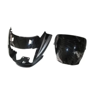 Headlight Visor Fit For Hero Super Splendor T 5 Black white Sticker