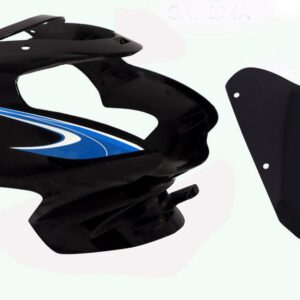 Headlight Visor Fit For TVS Star Sport New Model Black blue Sticker