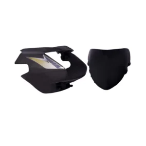 Headlight Visor Fit For TVS Starcity Latest With Glass Black