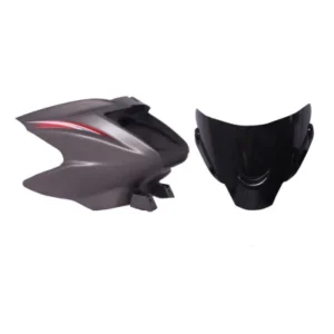 Headlight Visor Fit For TVS Starcity Matte Titanium Grey