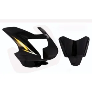 Headlight Visor Fit For TVS Starcvti 110 Cc New Model Black yellow Sticker
