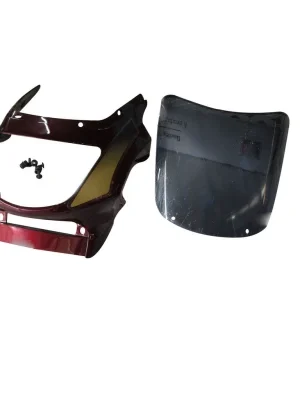Headlight Visor Fit For With Glass Hero Ambition Palace Maroon