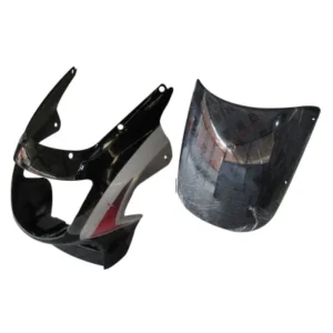 Headlight Visor Fit For With Glass Hero Cbz Starblack silver red Cone For Silver Bike