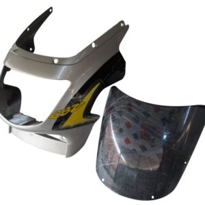Headlight Visor Fit For With Glass Hero Cbz Starsilver Black yellow Cone For Black Bike