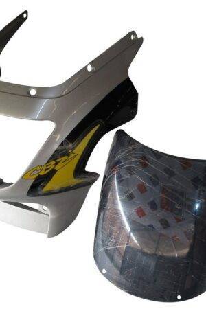 Headlight Visor Fit For With Glass Hero Cbz Starsilver Black yellow Cone For Black Bike