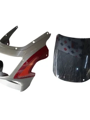 Headlight Visor Fit For With Glass Hero Cbz Starsilver Redorange Cone For Red Bike