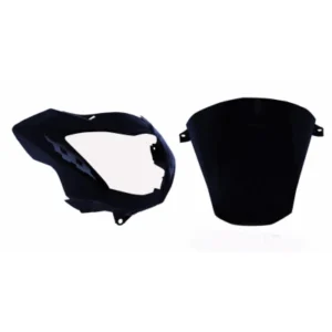 Headlight Visor Fit For With Glass Hero Glamour Latest New Model Type 4 Black silver Sticker