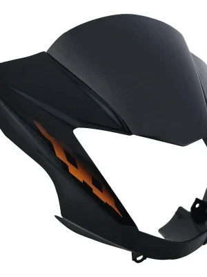 Headlight Visor Fit For With Glass Hero Glamour Latest New Model Type 4 Black orange Sticker