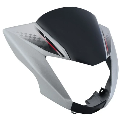 Headlight Visor Fit For With Glass Hero Glamour Latest New Model type 6 Boon Silver