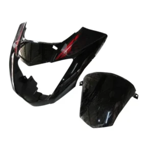 Headlight Visor Fit For With Glass Hero Glamour Latest New Model type 6 Black red Sticker