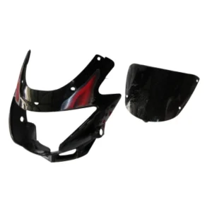 Headlight Visor Fit For With Glass Hero Glamour New Model Black red