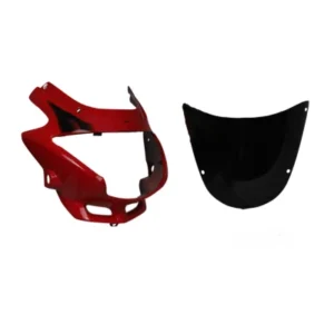 Headlight Visor Fit For With Glass Hero Glamour New Model Sports Red