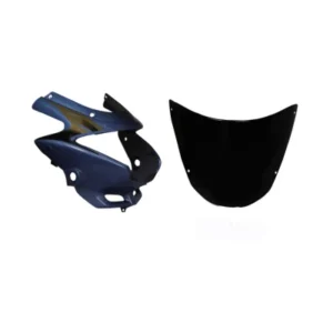 Headlight Visor Fit For With Glass Hero Glamour Old Model Forest Blue