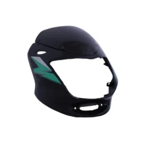 Headlight Visor With Glass Fit For Bajaj Caliber 115 Metallic Black green Sticker product image