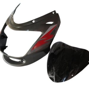Headlight Visor With Glass Fit For Bajaj Caliber 115 Mouse Greyred Sticker product image