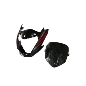 Headlight Visor With Glass Fit For Hero Passion Xpro Type 2 2018 Black Red Sticker