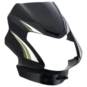 Headlight Visor With Glass Fit For TVS Star Sport Latest type 3 Black green Sticker