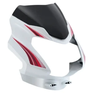 Headlight Visor With Glass Fit For TVS Star Sport Latest type 3 Spotlight White red Sticker