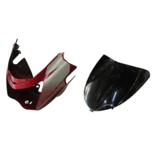 Headlight Visor With Glass Fit For TVS Starcity Old Model Flame Red