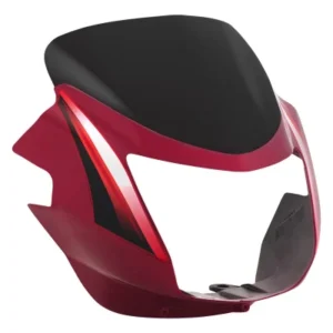Headlight Visor With Glass Fit For TVS Starcvti 110 Cc Latest type 3 Flame Red
