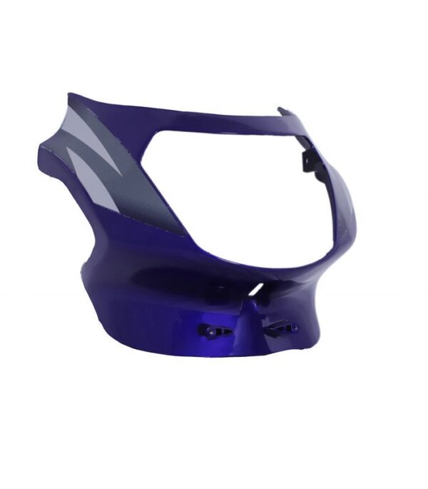 Headlight Visor With Glass Fit For TVS Victor Glx Excellent Blue