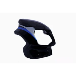 Headlight Visor With Glass Fit For TVS Victor Gx Black blue Sticker