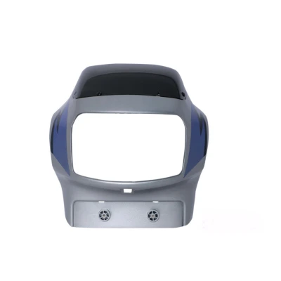 Headlight Visor With Glass Fit For TVS Victor Old Model Force Silver