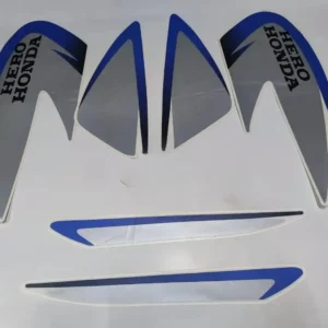 Sticker Kit hero Honda Splendor Plus tank Color black At Blue