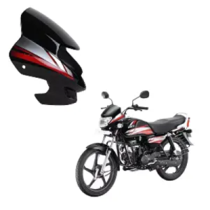 Cd Delux Headlight Visor black And Red