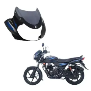 Discover 100cc Headlight Visor black And Blue